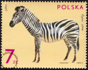 Zwierzęta ogrodów zoologicznych znaczek numer 2023