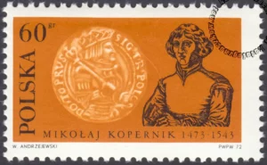 500 rocznica urodzin Mikołaja Kopernika znaczek numer 2044