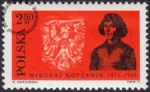 500 rocznica urodzin Mikołaja Kopernika znaczek numer 2045