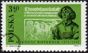 500 rocznica urodzin Mikołaja Kopernika znaczek numer 2046