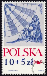 500 rocznica urodzin Mikołaja Kopernika znaczek numer 2047