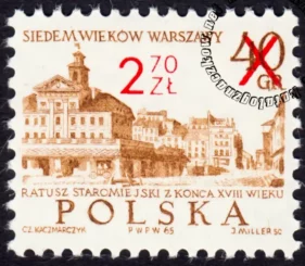 Wydanie przedrukowane znaczek numer 2050