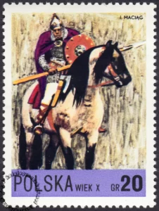 Jazda polska X-XXw. znaczek numer 2075