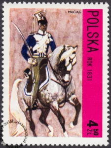 Jazda polska X-XX w. znaczek numer 2080