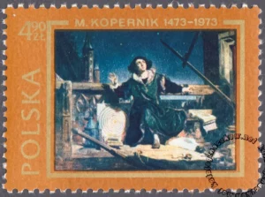 500 rocznica urodzin Mikołaja Kopernika znaczek numer 2089