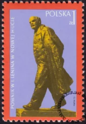 Odsłonięcie pomnika W. I. Lenina w Nowej Hucie znaczek numer 2098