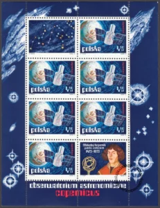 Badanie kosmosu - Salut, Copernicus - arkusz znaczków numer 2109