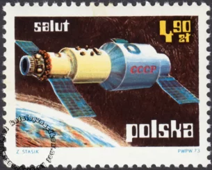 Badanie kosmosu - Salut, Copernicus znaczek numer 2108