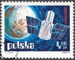 Badanie kosmosu - Salut, Copernicus znaczek numer 2109