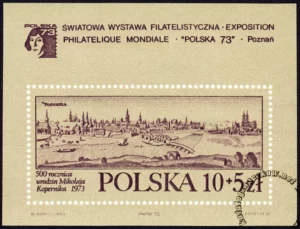 Światowa wystawa filatelistyczna Polska 73 blok numer 46A