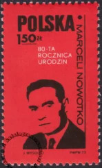 80 rocznica urodzin Marcelego Nowotki znaczek numer 2115