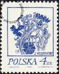 Rośliny w twórczości Stanisława Wyspiańskiego znaczek numer 2152