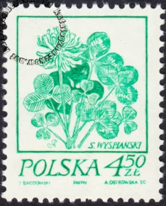 Rośliny w twórczości Stanisława Wyspiańskiego znaczek numer 2153