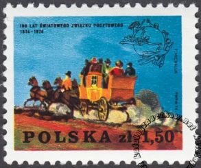 100 lecie Światowego Związku Pocztowego znaczek numer 2160