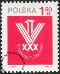 V Kongres ZBoWiD znaczek numer 2164