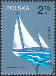 Sławne polskie żaglowce znaczek numer 2172