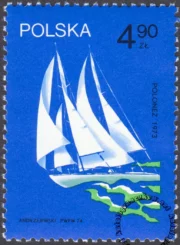 Sławne polskie żaglowce znaczek numer 2174