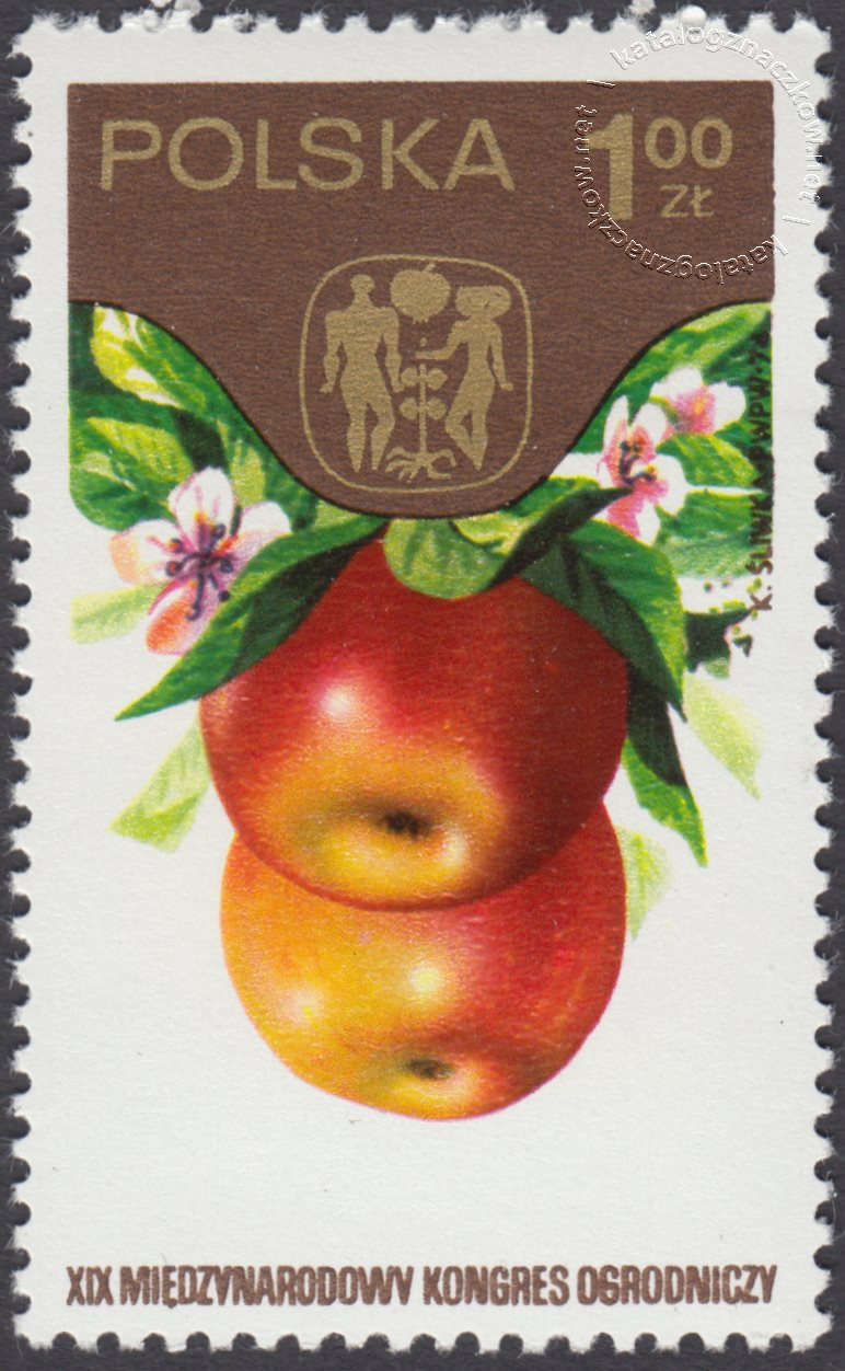 XIX Międzynarodowy Kongres Ogrodniczy w Warszawie znaczek nr 2184