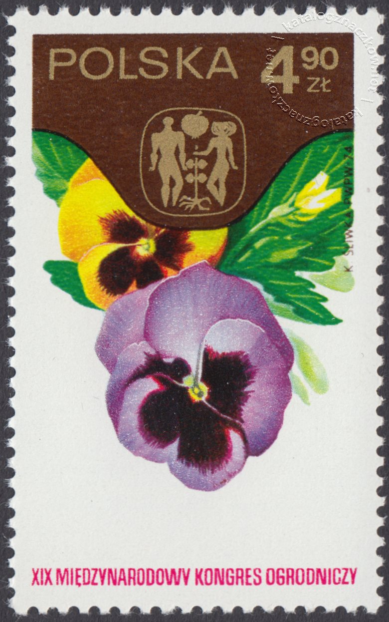 XIX Międzynarodowy Kongres Ogrodniczy w Warszawie znaczek nr 2188