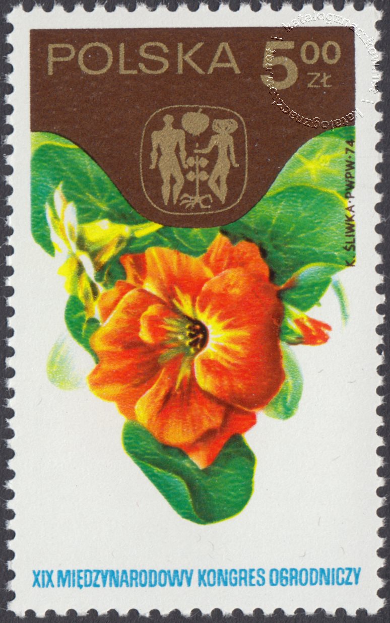 XIX Międzynarodowy Kongres Ogrodniczy w Warszawie znaczek nr 2189