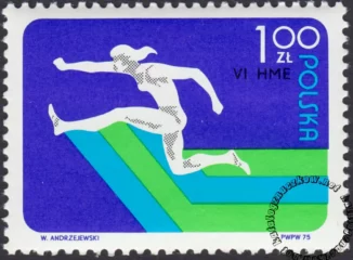 VI Halowe ME w lekkiej atletyce w Katowicach znaczek numer 2216