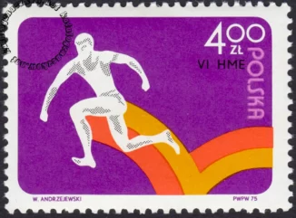 VI Halowe ME w lekkiej atletyce w Katowicach znaczek numer 2218