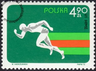 VI Halowe ME w lekkiej atletyce w Katowicach znaczek numer 2219