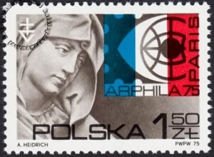 Międzynarodowa Wystawa Filatelistyczna Arphila 75 w Paryżu znaczek numer 2221