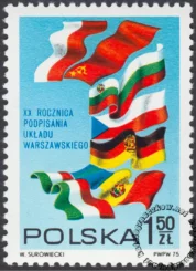 20 rocznica podpisania Układu Warszawskiego znaczek numer 2230