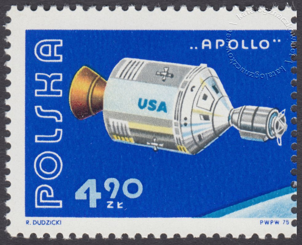 Eksperymentalny lot Apollo – Sojuz znaczek nr 2240