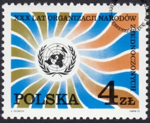 30 rocznica powstania ONZ znaczek numer 2243