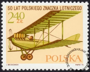50 lecie polskiego znaczka lotniczego znaczek numer 2251
