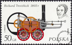 Historyczne lokomotywy znaczek numer 2280