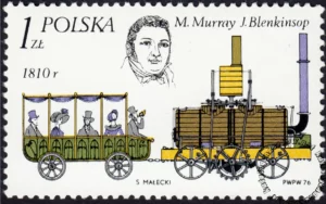 Historyczne lokomotywy znaczek numer 2281