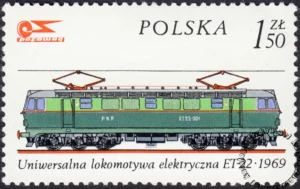 Historyczne lokomotywy znaczek numer 2283