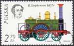 Historyczne lokomotywy znaczek numer 2284