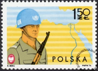 Polska jednostka wojskowa w siłach zbrojnych ONZ znaczek numer 2294