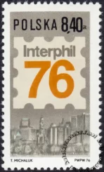 Międzynarodowa Wystawa Filatelistyczna Interphil 76 w Filadelfii znaczek numer 2297