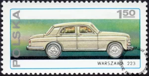 25 lecie Fabryki Samochodów Osobowych w Warszawie znaczek numer 2321
