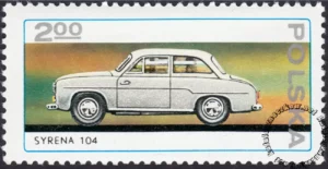 25 lecie Fabryki Samochodów Osobowych w Warszawie znaczek numer 2322