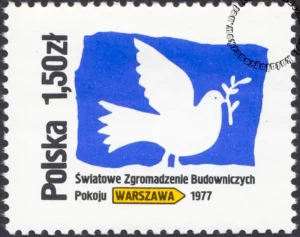 Światowe Zgromadzenie Budowniczych Pokoju w Warszawie znaczek numer 2356