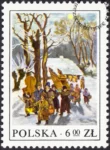 Polskie zwyczaje ludowe znaczek numer 2366