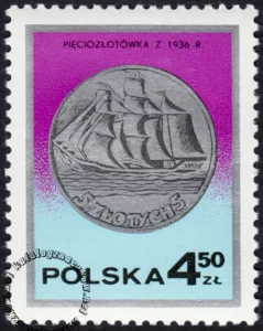 Dzień znaczka - monety polskie znaczek numer 2382