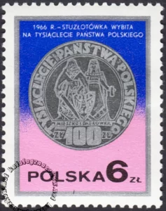 Dzień znaczka - monety polskie znaczek numer 2383