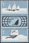 VI Mistrzostwa świata w żeglarstwie lodowym znaczki nr 2394-2395 + przywieszka