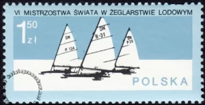 VI Mistrzostwa świata w żeglarstwie lodowym znaczek numer 2394