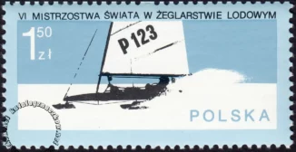 VI Mistrzostwa świata w żeglarstwie lodowym znaczek numer 2395