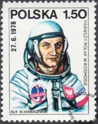 Pierwszy Polak w Kosmosie - Interkosmos znaczek numer 2417