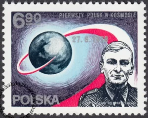 Pierwszy Polak w Kosmosie - Interkosmos znaczek numer 2417