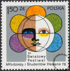 XI Światowy Festiwal Młodzieży i Studentów w Hawanie znaczek numer 2418